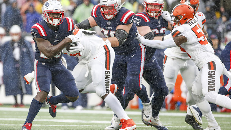 Patriots running back Sony Michel