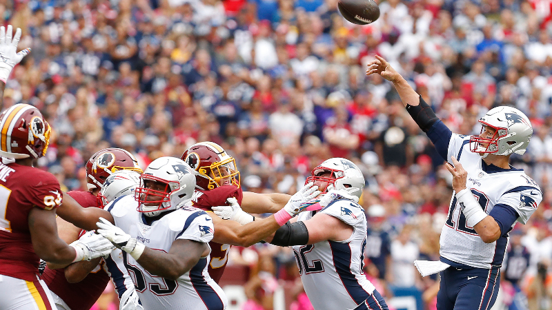 New England Patriots quarterback Tom Brady (12)