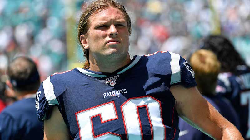 Patriots outside linebacker Chase Winovich
