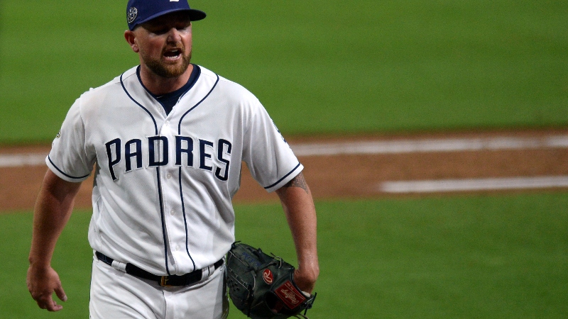 San Diego Padres relief pitcher Kirby Yates (39)