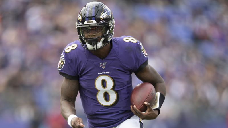 Baltimore Ravens quarterback Lamar Jackson