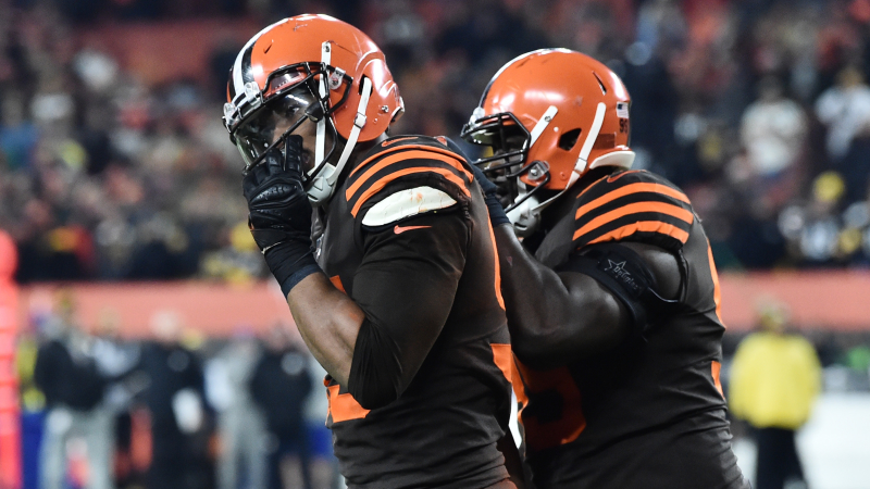 Cleveland Browns defensive end Myles Garrett