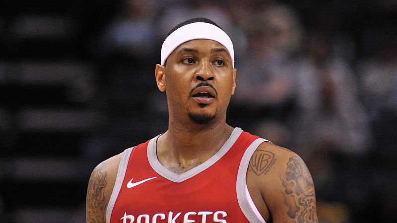 Houston Rockets forward Carmelo Anthony
