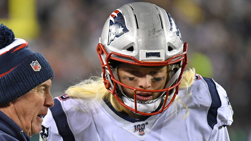 New England Patriots defensive end Chase Winovich