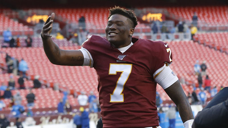 Washington Redskins quarterback Dwayne Haskins