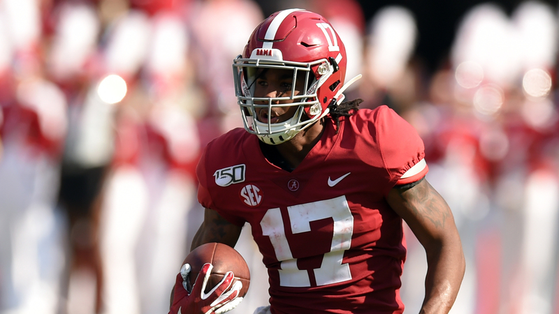Alabama wide receiver Jaylen Waddle