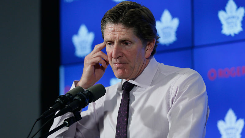Toronto Maple Leafs head coach Mike Babcock