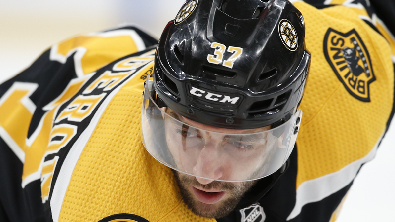 Boston Bruins' Patrice Bergeron