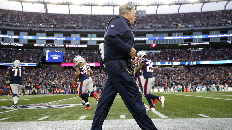 New England Patriots head coach Bill Belichick