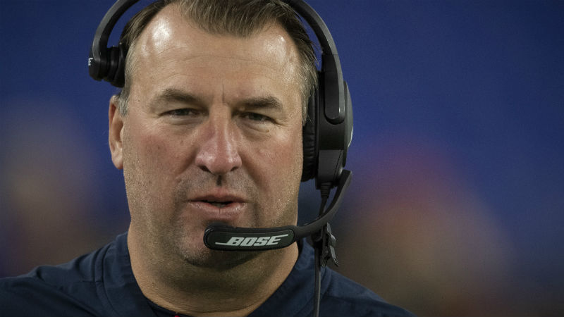 New England Patriots defensive line coach Bret Bielema
