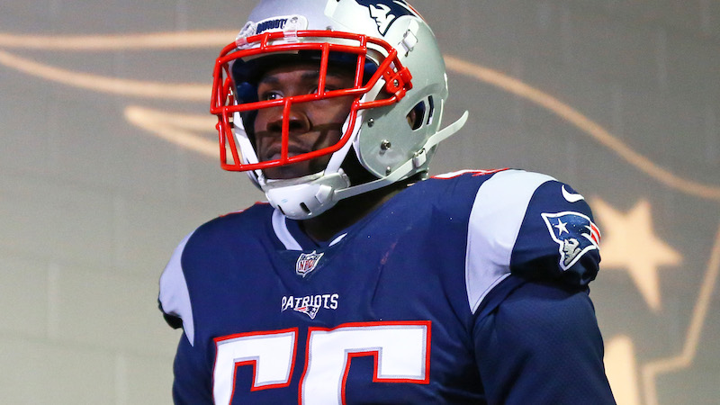 Patriots defensive end Eric Lee