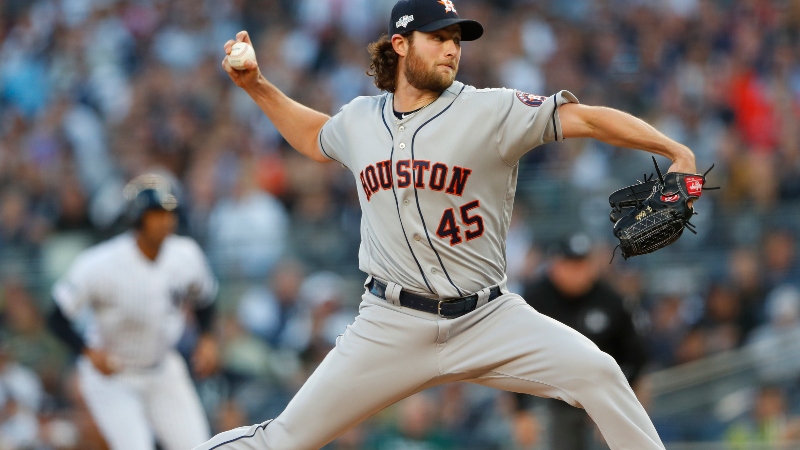 MLB starting pitcher Gerrit Cole