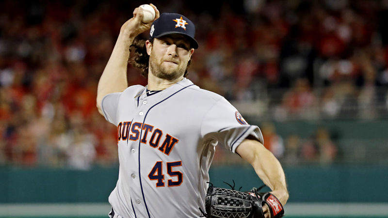Houston Astros starting pitcher Gerrit Cole