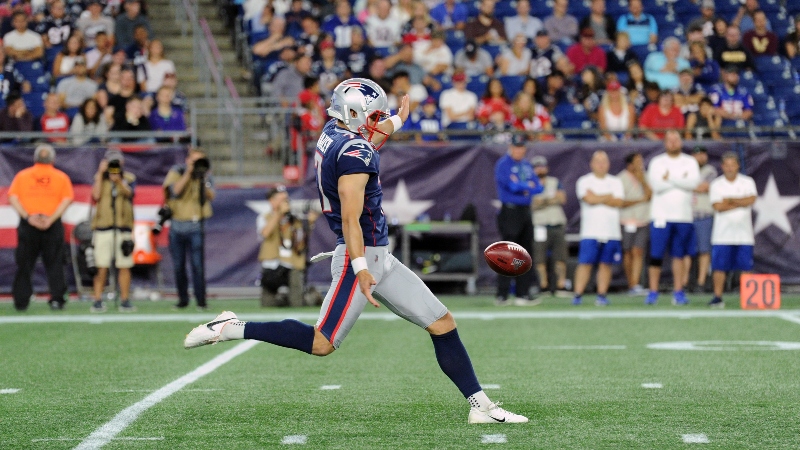 New England Patriots punter Jake Bailey