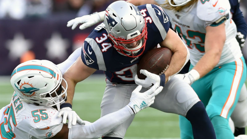 Patriots running back Rex Burkhead