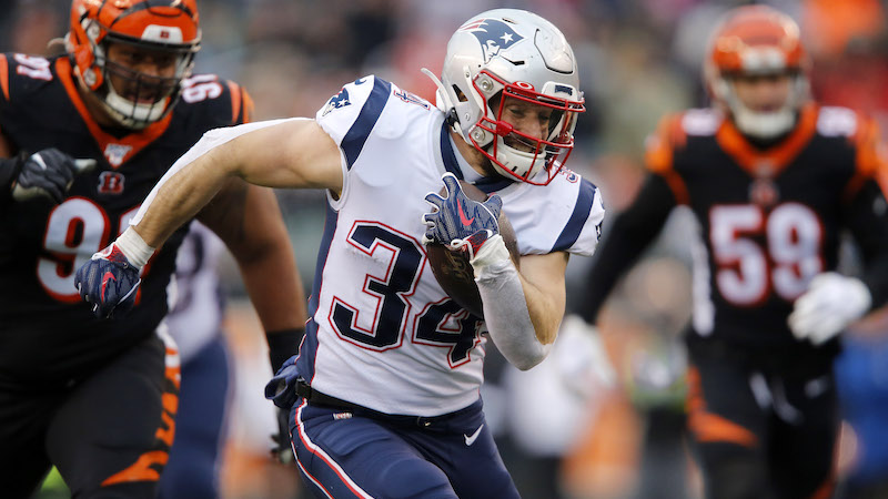 Patriots running back Rex Burkhead