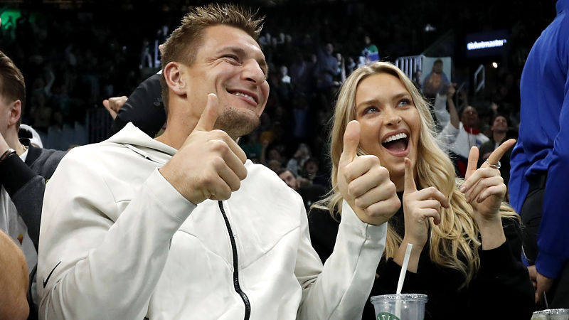 Former New England Patriots tight end Rob Gronkowski and model Camille Kostek