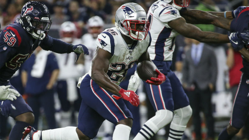 New England Patriots running back Sony Michel