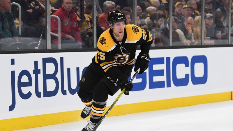 Boston Bruins defenseman Brandon Carlo