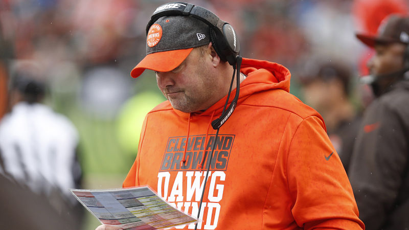 Cleveland Browns head coach Freddie Kitchens