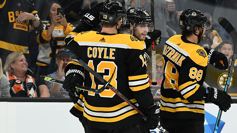 Boston Bruins forward Charlie Coyle