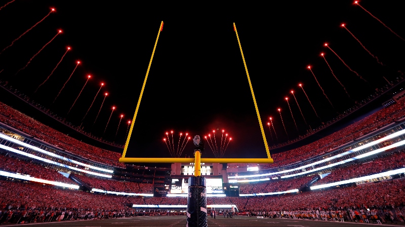 A general view of Gillette Stadium