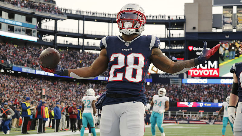 New England Patriots running back James White