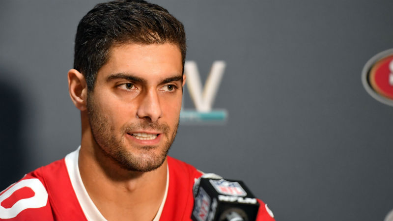 San Francisco 49ers quarterback Jimmy Garoppolo
