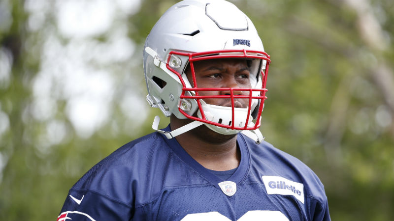 New England Patriots defensive end Nick Thurman