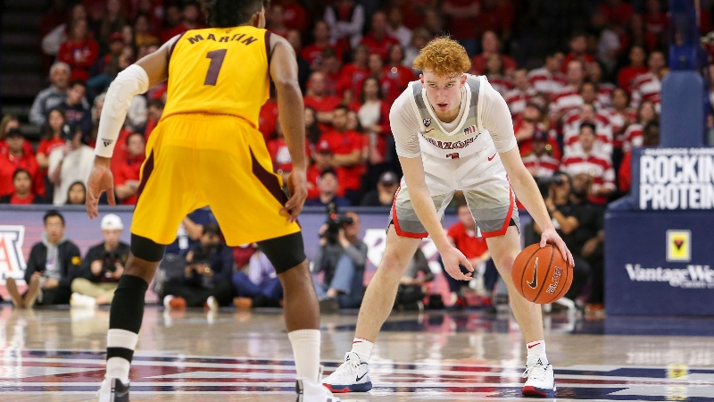 Arizona Wildcats guard Nico Mannion
