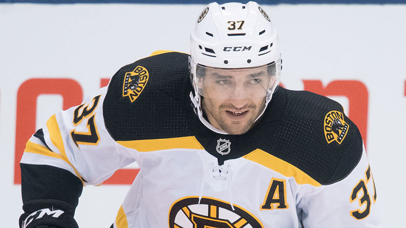 Boston Bruins center Patrice Bergeron