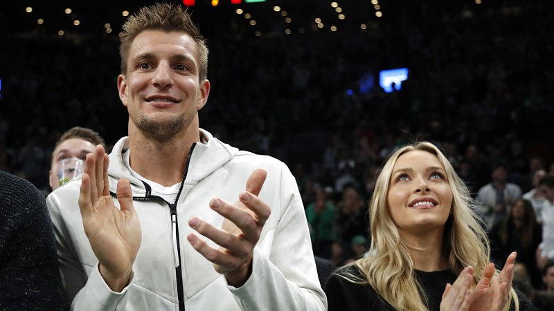Former New England Patriots tight end Rob Gronkowski and model Camille Kostek