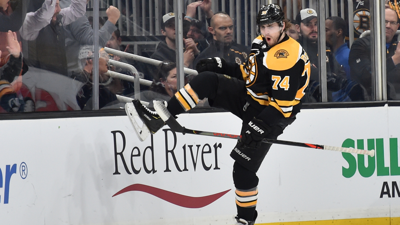 Bruins winger Jake DeBrusk