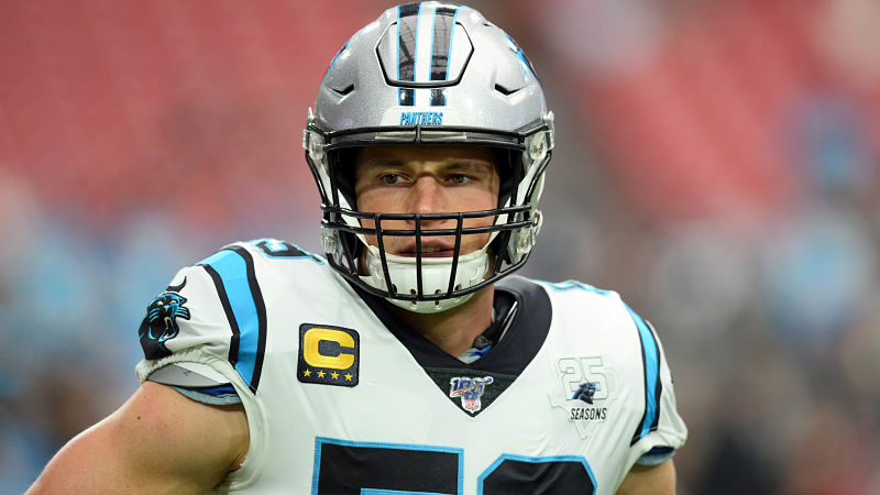 Carolina Panthers middle linebacker Luke Kuechly