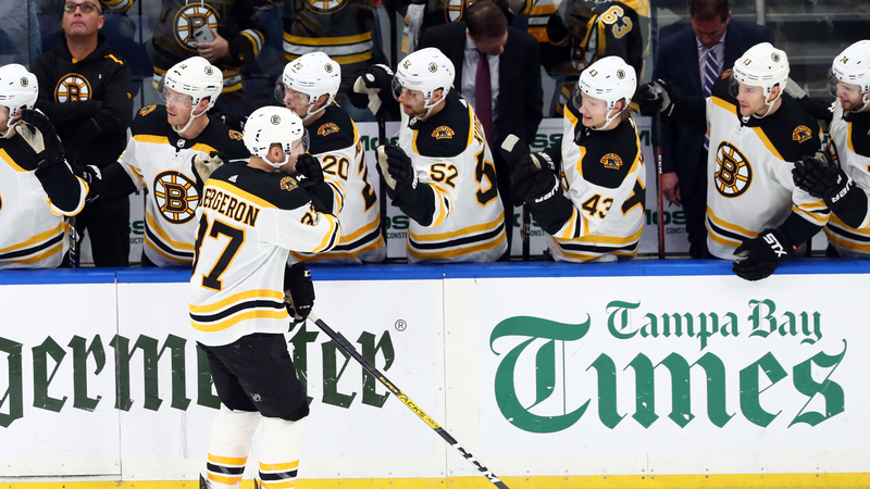 Boston Bruins center Patrice Bergeron