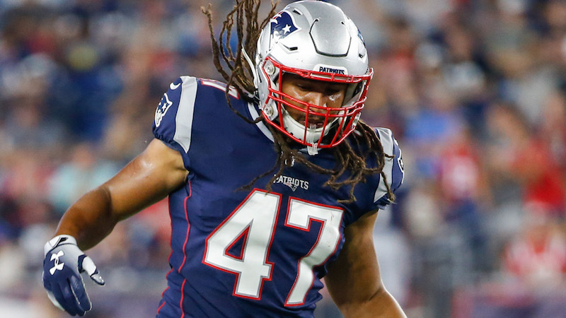 New England Patriots fullback Jakob Johnson