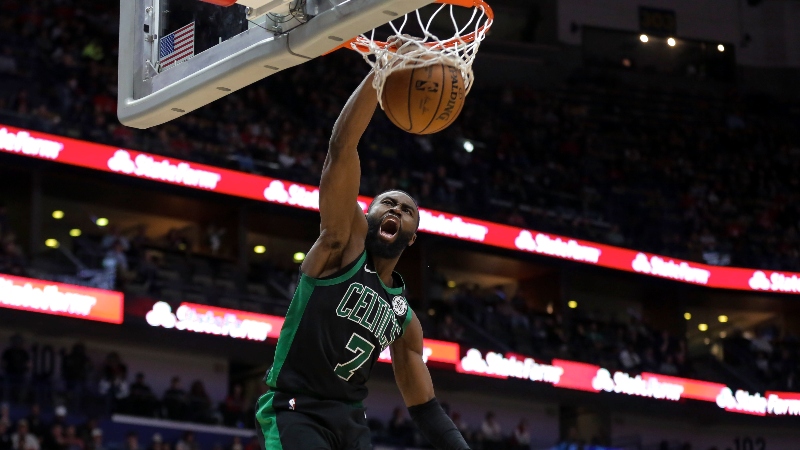 Boston Celtics guard Jaylen Brown (7)