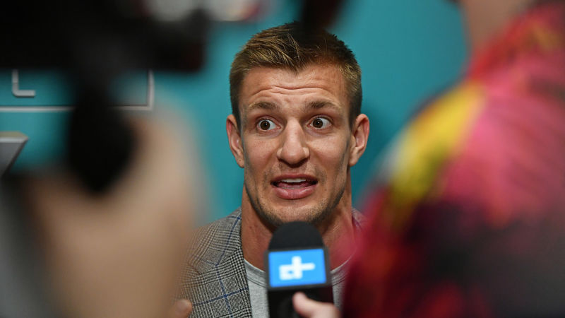 Former New England Patriots tight end Rob Gronkowski
