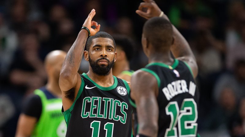 Terry Rozier and Kyrie Irving Boston Celtics