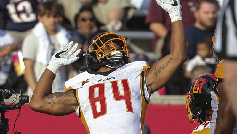 Los Angeles Wildcats wide receiver Jordan Smallwood