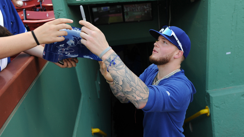 Boston Red Sox outfielder Alex Verdugo