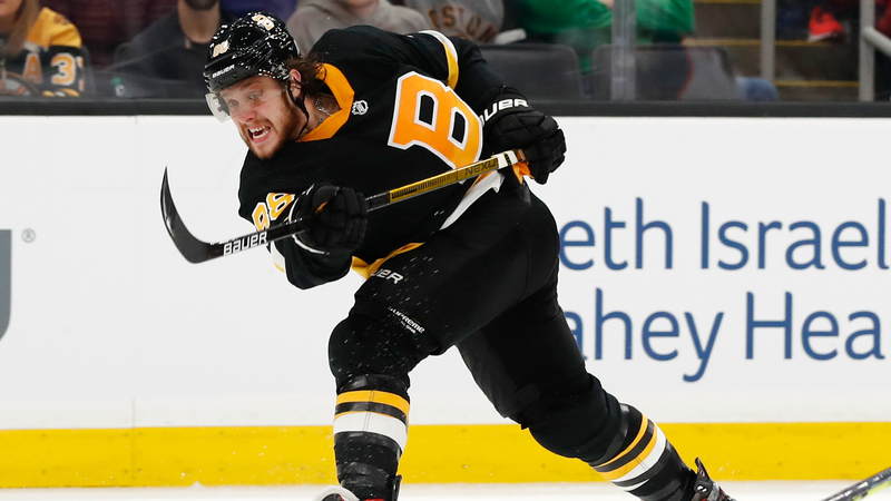 Boston Bruins' David Pastrnak