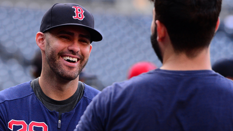 Boston Red Sox designated hitter J.D. Martinez