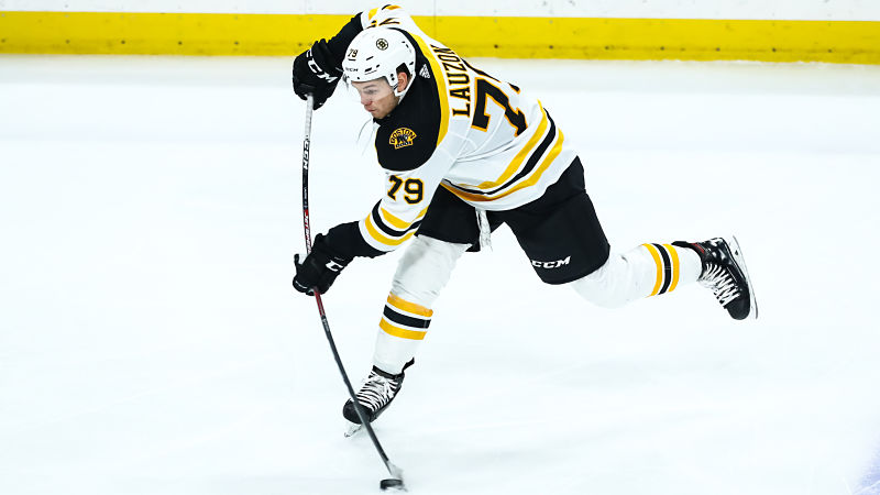 Boston Bruins defenseman Jeremy Lauzon