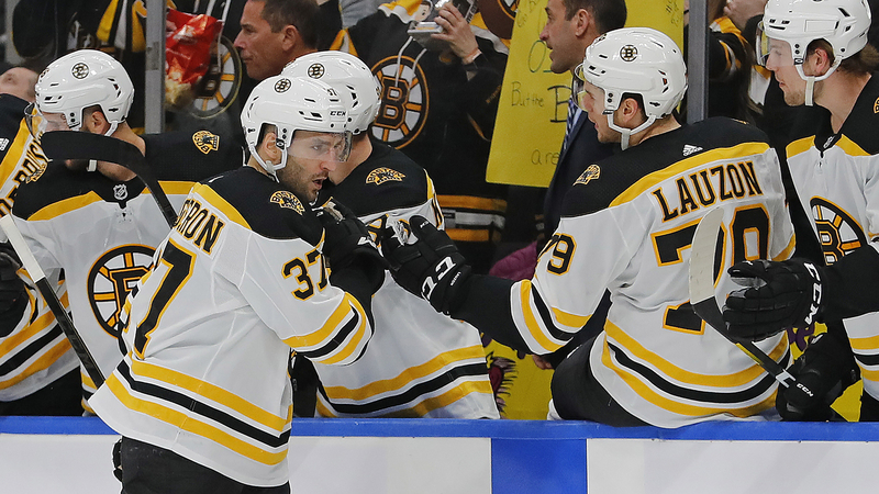 Boston Bruins' Patrice Bergeron