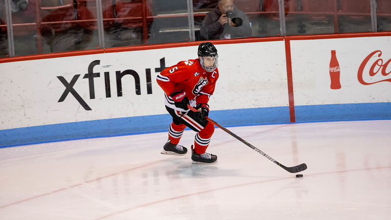 Northeastern captain Ryan Shea