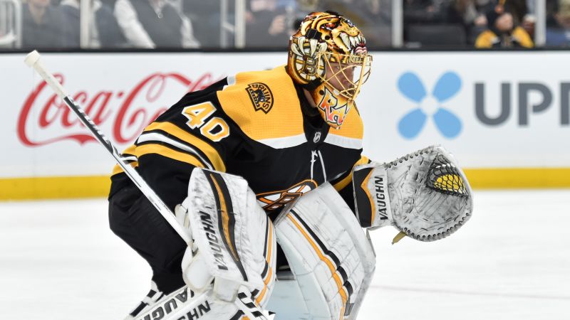Boston Bruins goalie Tuukka Rask