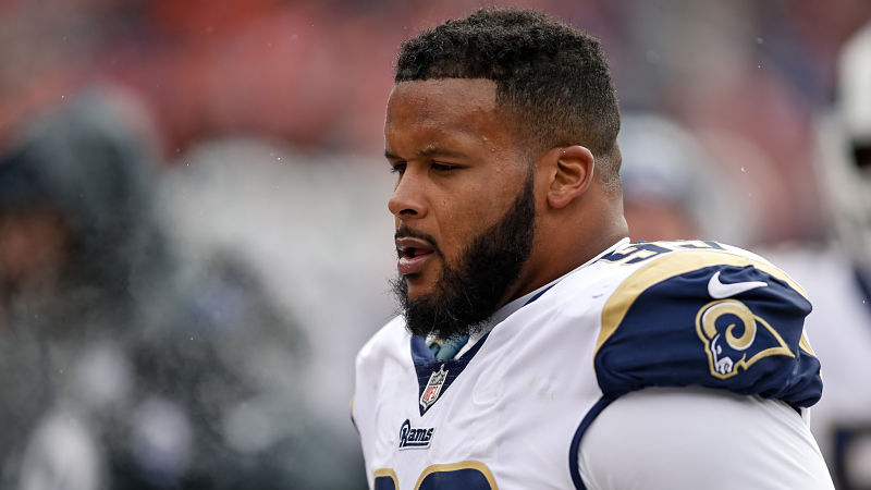 Los Angeles Rams defensive tackle Aaron Donald