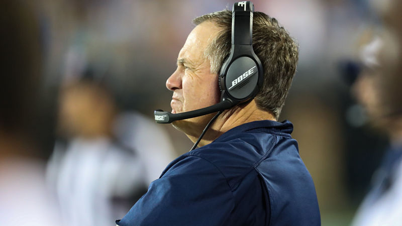 New England Patriots head coach Bill Belichick