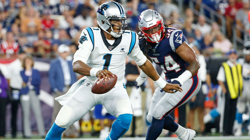 Carolina Panthers quarterback Cam Newton and New England Patriots linebacker Dont'a Hightower